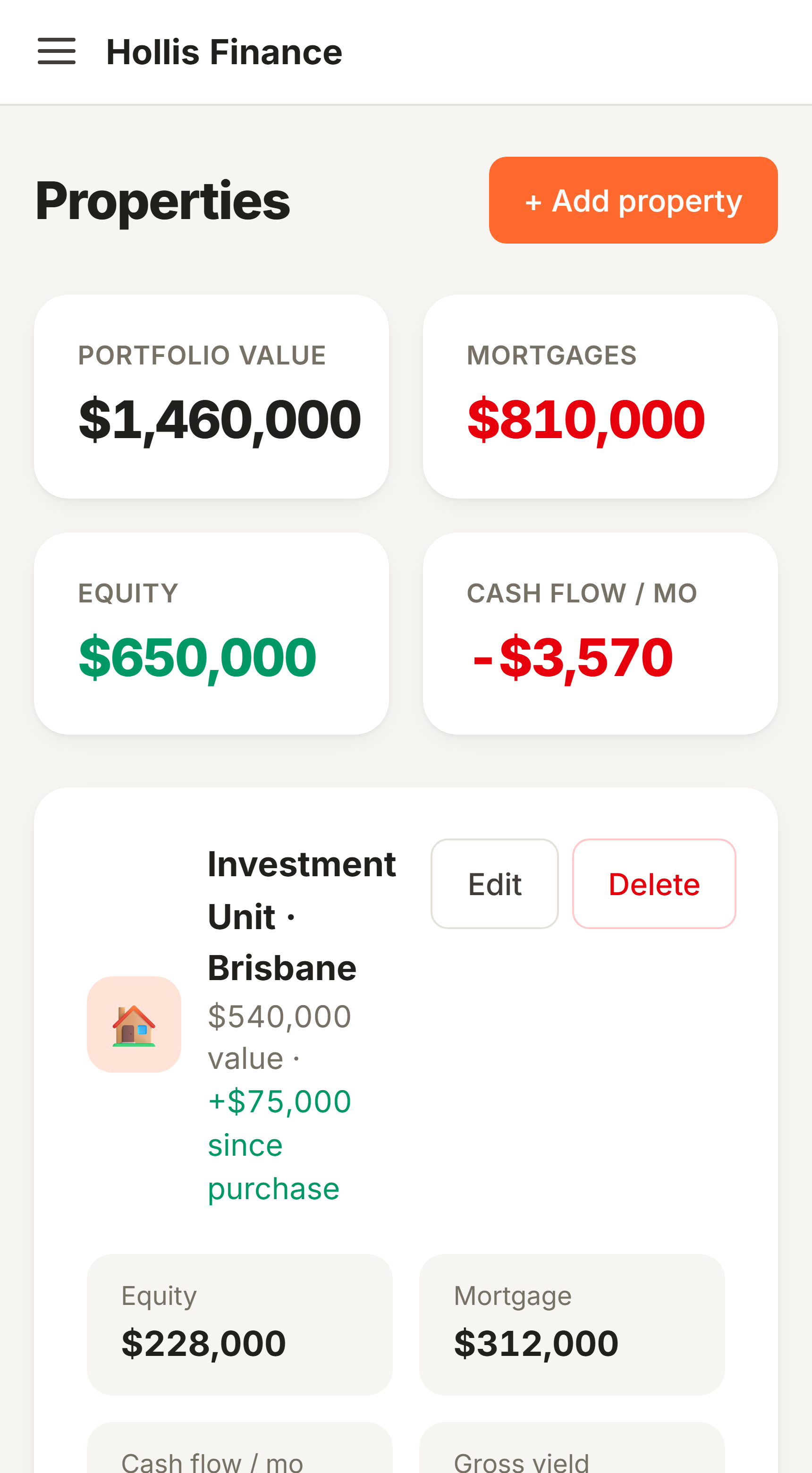 Track your property portfolio